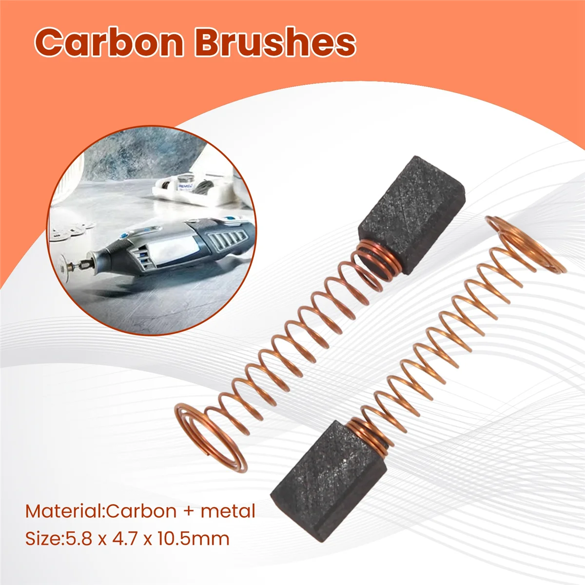 10Pcs Carbon Brushes for 4000 90930-04 2615298790 595 395 300 6000 300 215 217 100