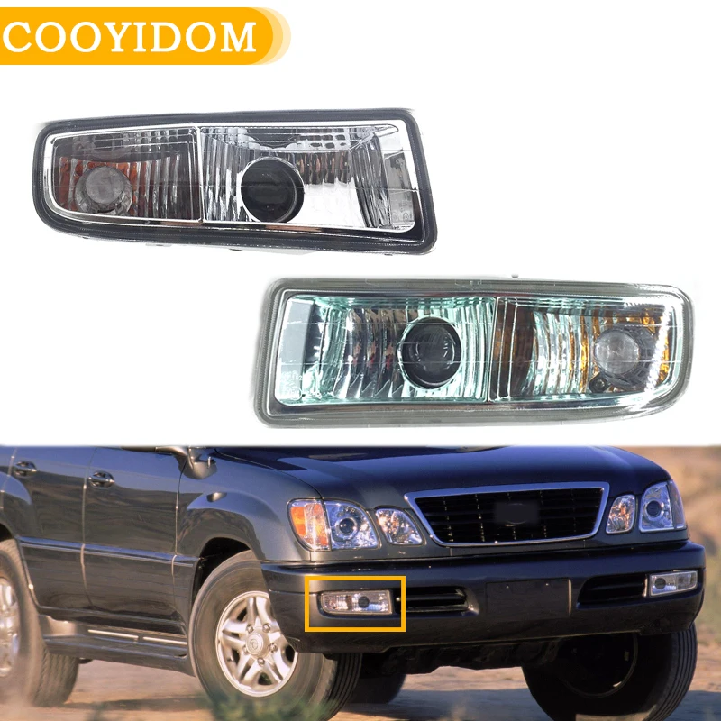 Front Bumper fog light Driving Lamp headlight Car light FogLamp For LEXUS LX470 1998 1999 2000-2008 Fog Lamp Assembly