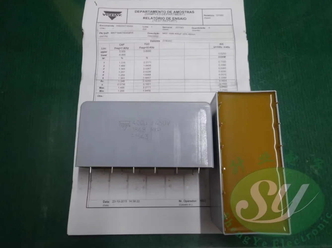 

MKP1848 400uf/450v 407 New film capacitor MKP1848740454Y5