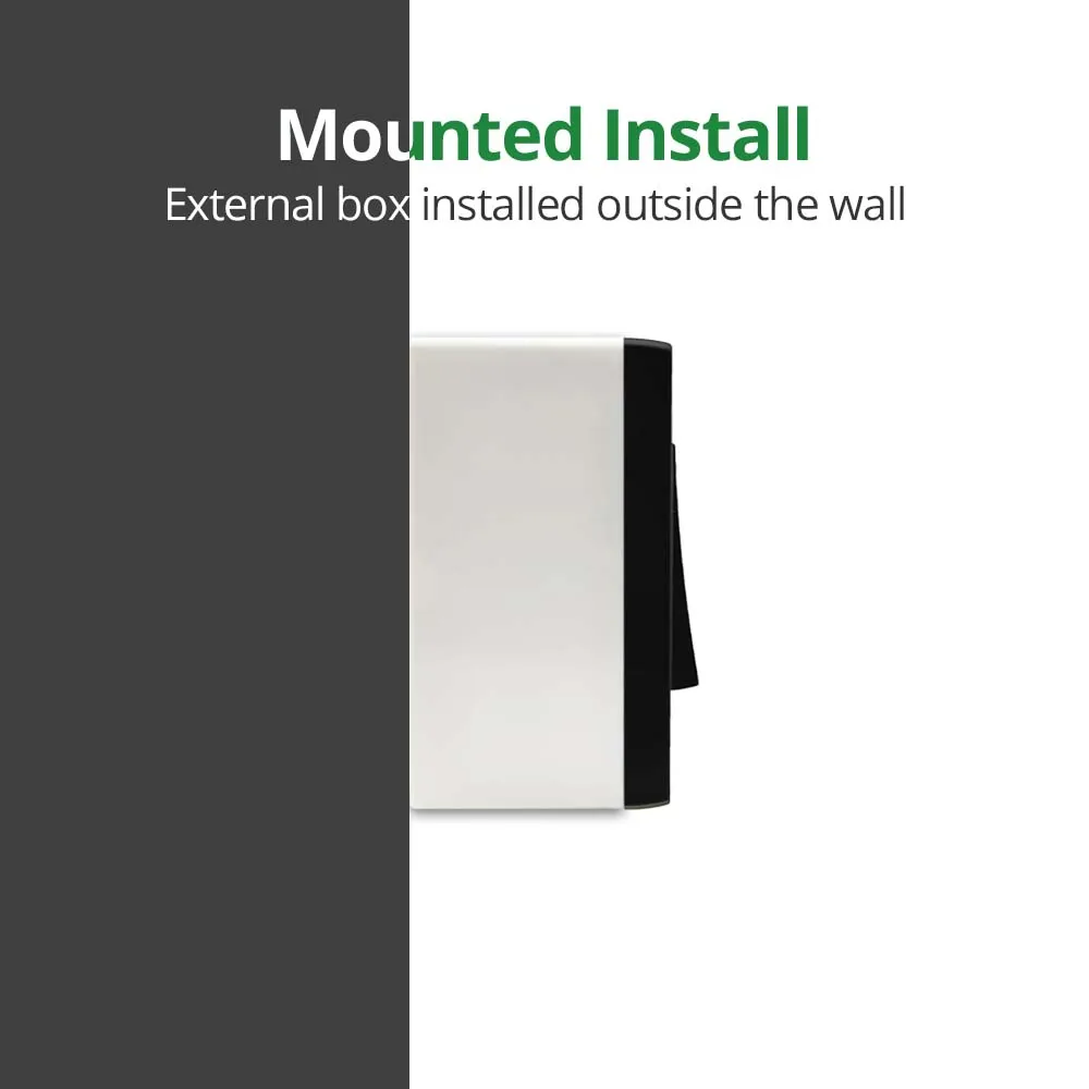 Picture 3: External Mounting Lining Box for 86*86mm Wall Switch and Socket Wallpad White Universal Mounted Cassette Surface Install
