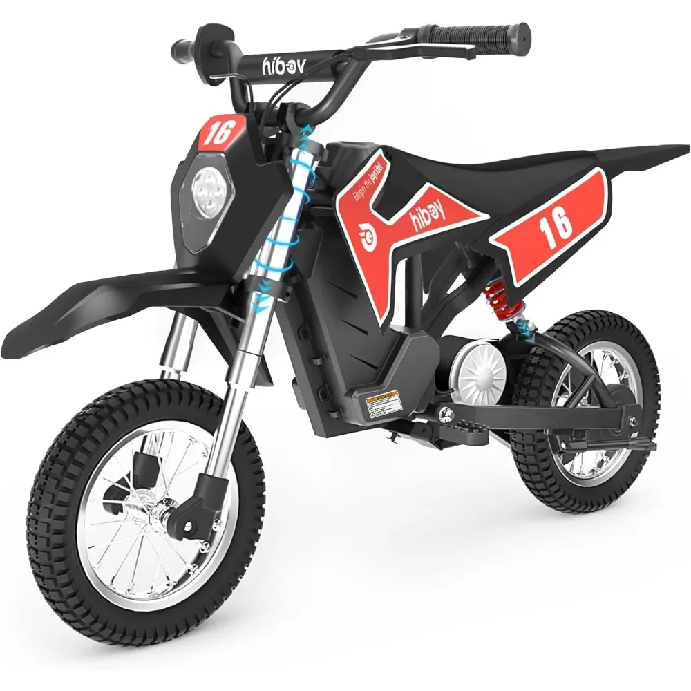 

36V Electric Dirt Bike,300W Electric Motorcycle - Up to 15.5MPH & 13.7 Miles Long-Range,3-Speed Modes Motorcycle