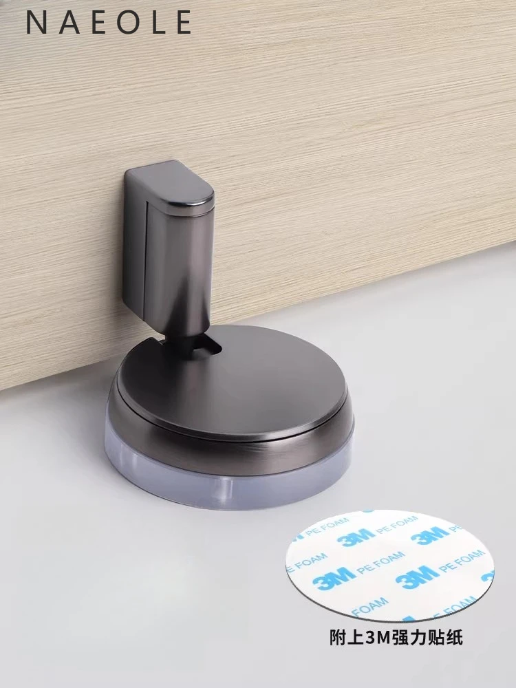 

Durable and High Windproof Mechanical Suction Door Stopper for Bathroom, No Drilling Required, Silent Door Bump