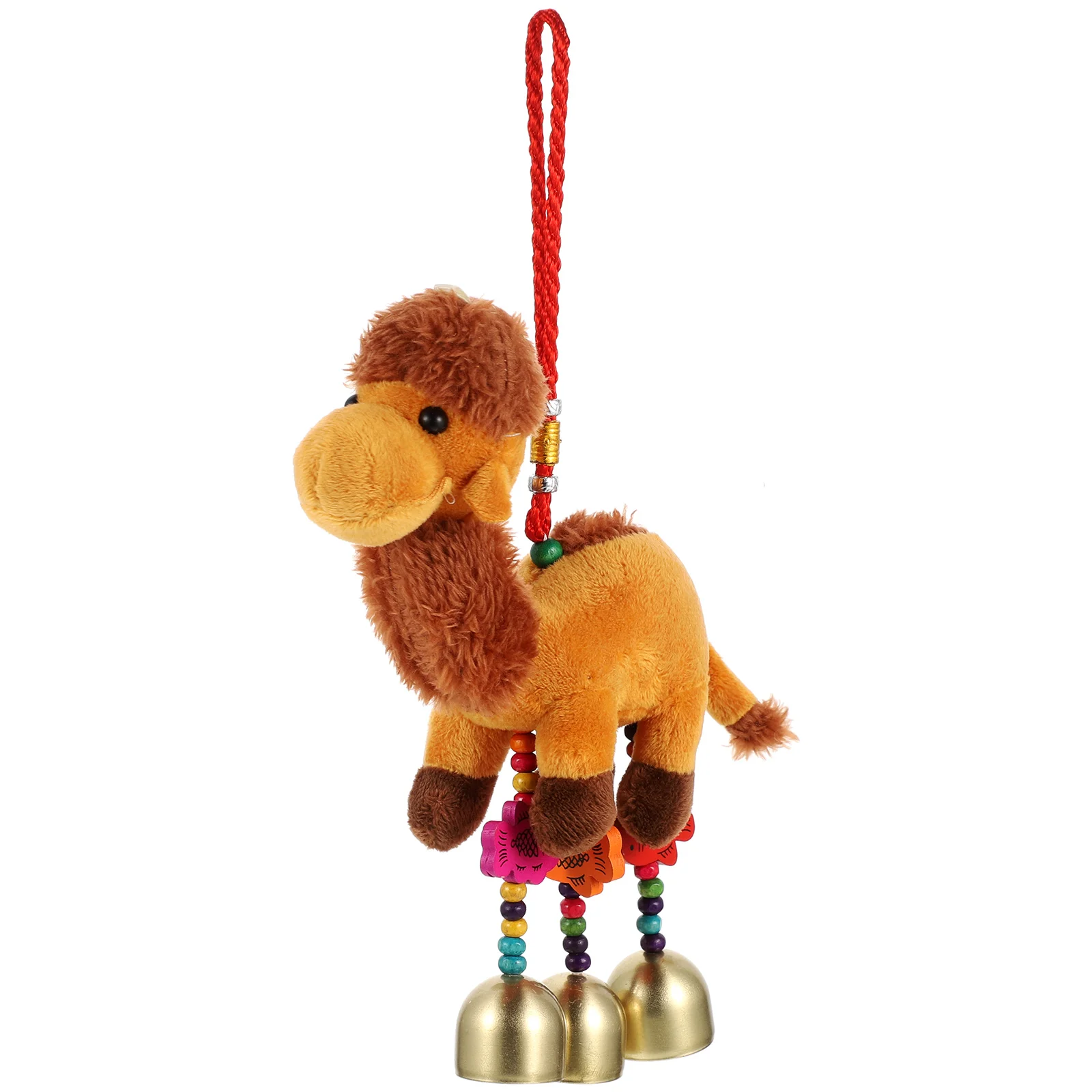 Camel Impressive Present Cartoon Keyrings Plush Toy Print Keychain for Purse Metal Backpack Pendant Creative