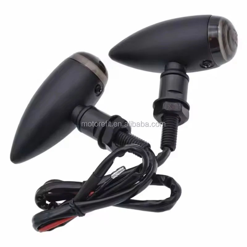 

2 шт. сверхмощные мотоциклетные указатели поворота в форме пули, мигалка, указатель поворота для Honda Suzuki Kawasaki Yamaha