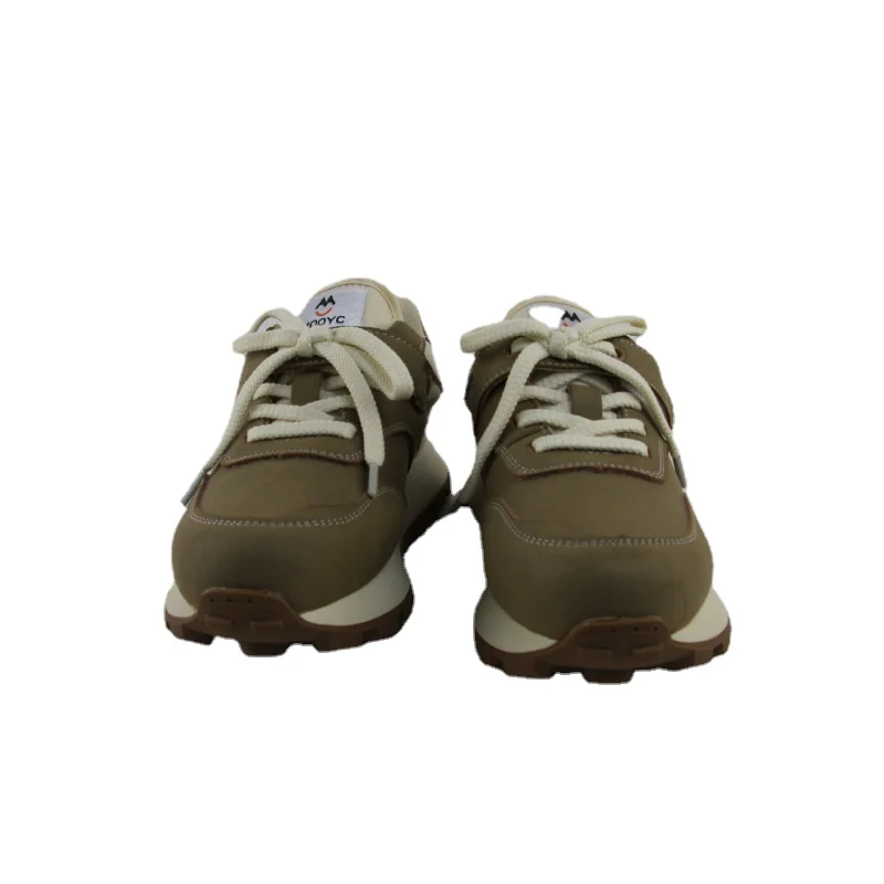 

High-grade leather children's casual shoes lace-up convenient and comfortable round head non-slip sole sneaker FLAT