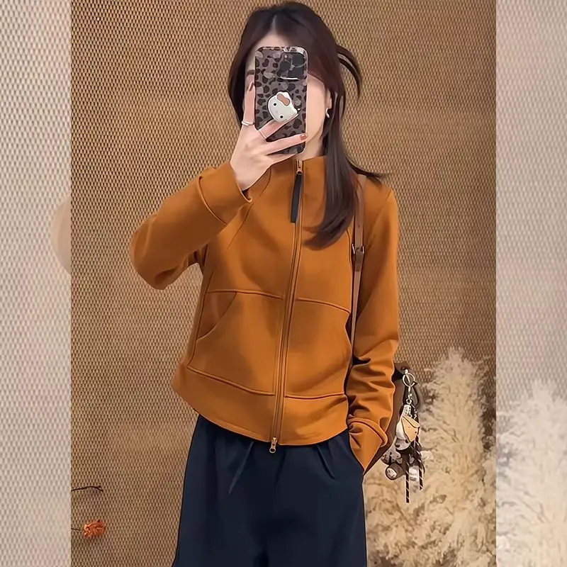 High-End plus Size Long Sleeve Sweatshirt Jacket Stylish Base Layer Shirt for Women Autumn Winter New Arrival Fashionable Top