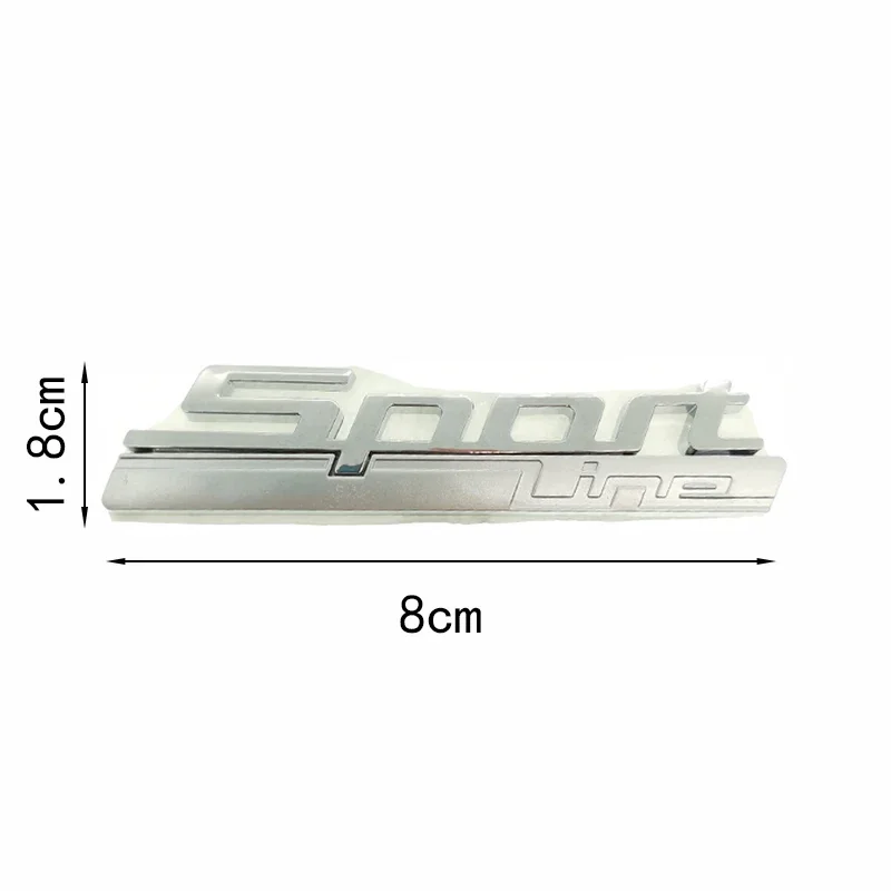 1 pcs 3D ABS Sport LINE Luxury LINE Side emblem For BMW 2 3 4 5 7 Series GT Fender Luxury-Line Badge Car Sticker Car Styling