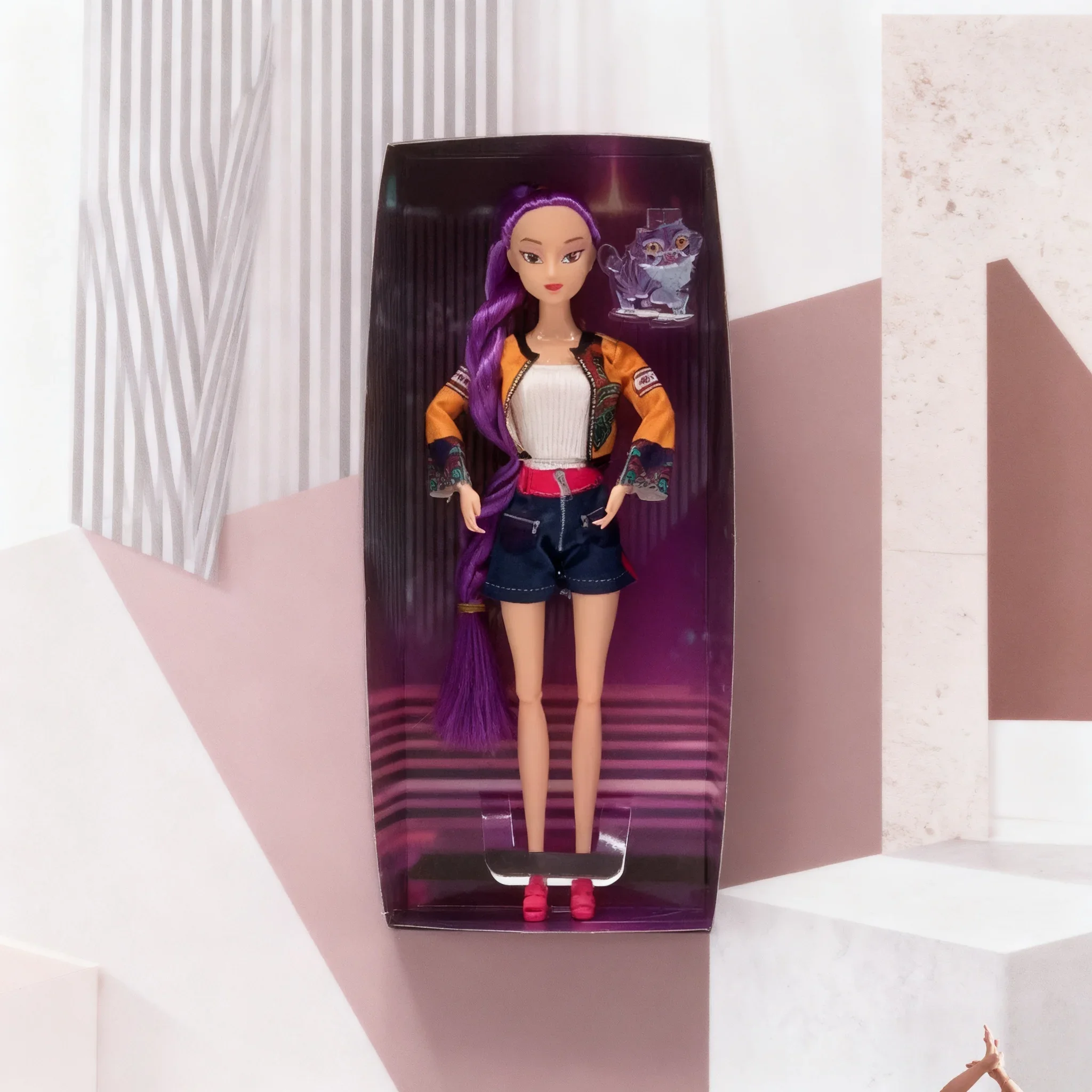 New Kpop Devil Hunter Periphery Blind Box Anime Girl Group Cartoon Rumi Zoey Mira Action Figure Vinyl Statue DIY30cm Model Doll