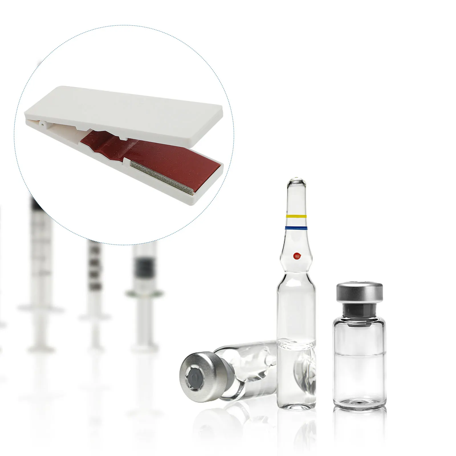 

1 pc Labor-Saving Ampule Opener Glass Cutter Tool Groove Design Bottle Breaking Device For Household Use Ampoule Cutter
