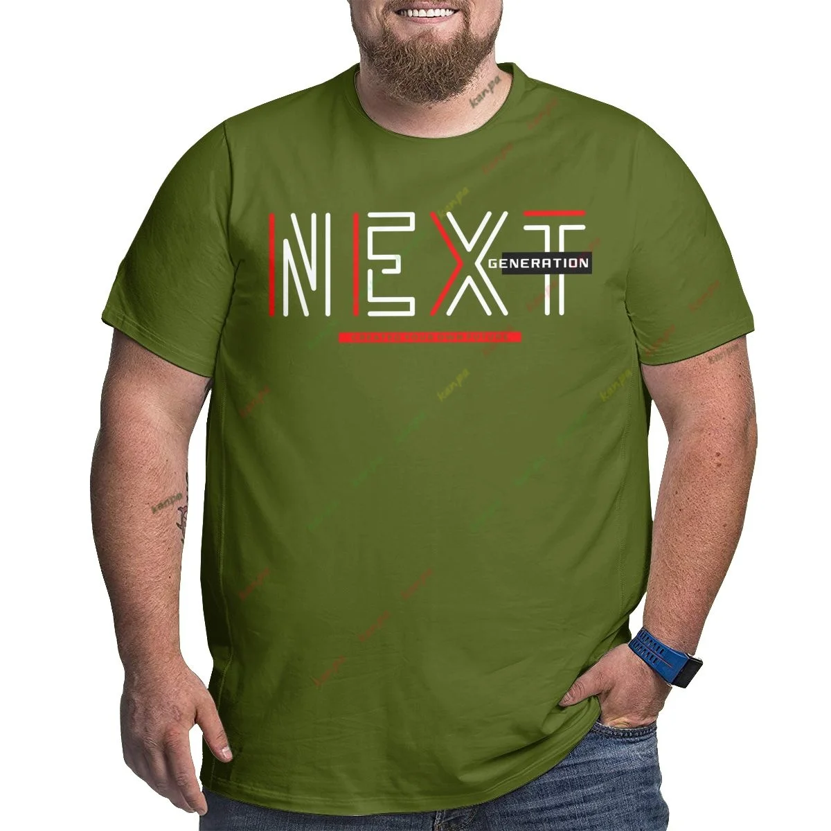 

Oversized T-Shirt green Print pattern for Men Short Sleeve Tee Clothing Casual Streetwear TeesTops Sweatshirt 6XL