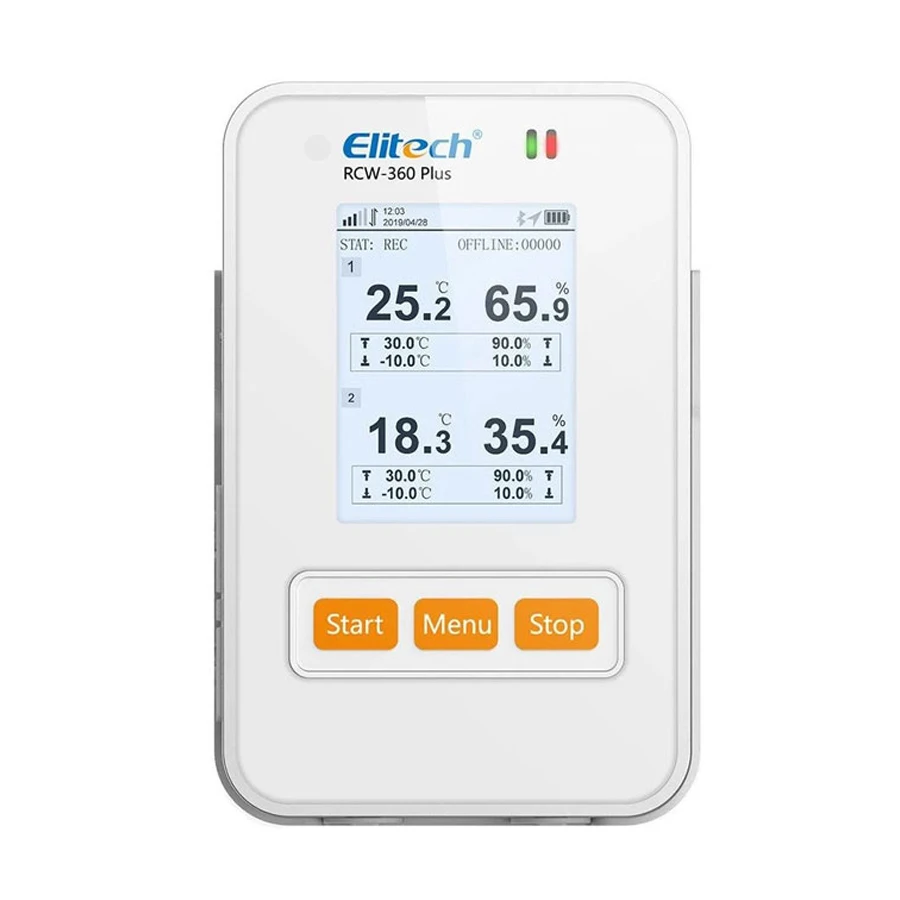 Elitech RCW-360 industriële datalogger temperatuur- en vochtigheidsrecorder met interne sensor APP cloudconnectiviteit