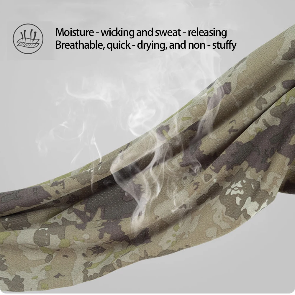 Cycling Neck Gaiter Spring Summer Men Women Camouflage Camping Sunscreen Scarf Outdoor Sports Elastic Breathable Travel Mask 썸네일 6