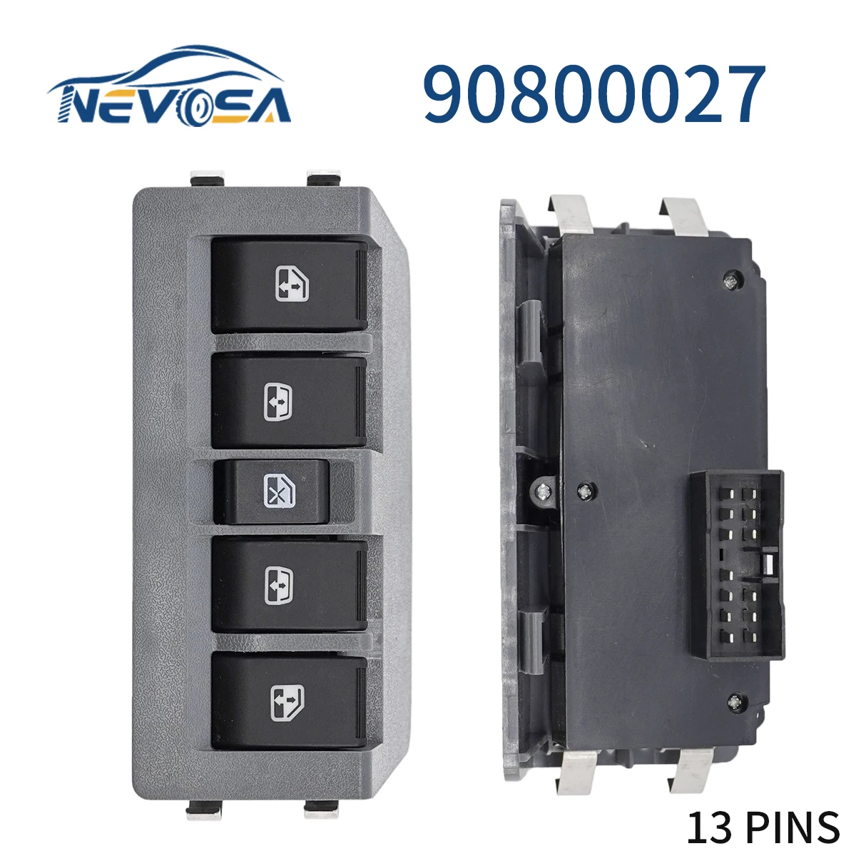 NEVOSA For Chevrolet New Sail 2010-2014 9005043 9005041 Power Car Window Glass Lifter Switch 5 Buttons Car Accessories 90800027