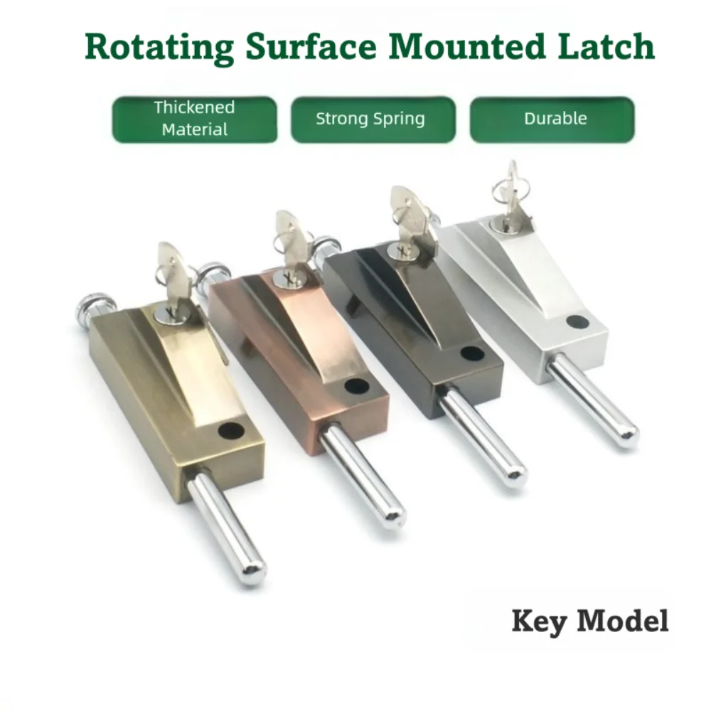 

Новый пружинный вращающийся дверной защелка в рамке, замок из нержавеющей стали, открытый напольный замок, универсальный пружинный болт, туалетный магазин для ванной комнаты
