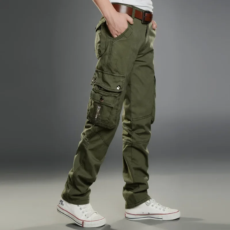 MRMT 2025 Brand Men's Multi-Pocket Casual Pants Outdoor   Wear-Resistant Straight Loose Large Size Tooling Military Pants Pants