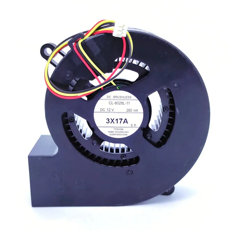 New Cooling Fan for Projector CL-8028L-11 CL-8028L-12 DC12V 260mA 80x28MM 3Lines