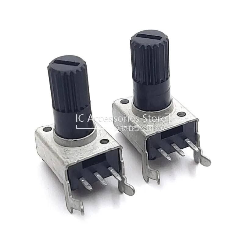 10PCS RV09 Horizontal 12.5MM Shaft 1K 2K 5K 10K 20K 50K 100K 500K R0902N 0932 Adjustable Resistor 9 Type 3Pin Seal Potentiometer