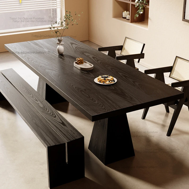 Modern Wooden Dining Tables Kitchen Luxury Dinette Nordic Dining Tables Living Room Office Home Furniture Mesas De Comedor LLDT