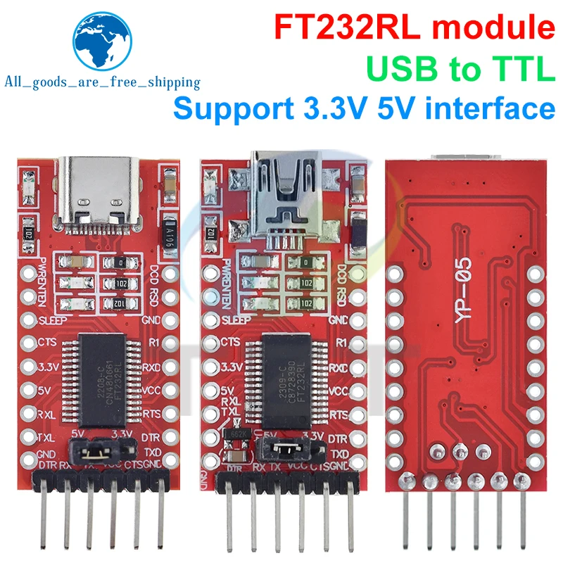 1/3PCS FT232RL FT232 FTDI USB 3.3V 5.5V to TTL Serial Adapter Module for A-rduino Mini Port