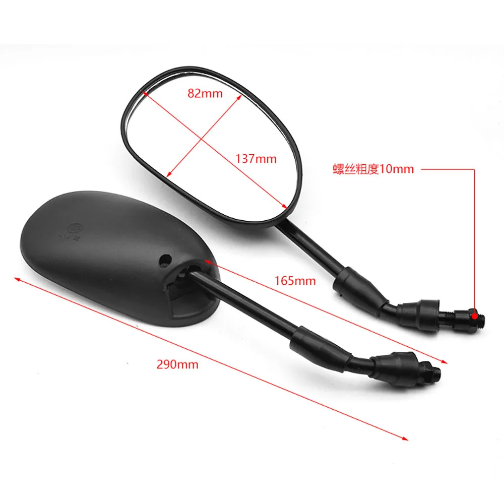 Motorcycle Rear View Mirrors 10mm  rigth thread For DY100 Chinese ATV QUAD Moped Scooter Parts