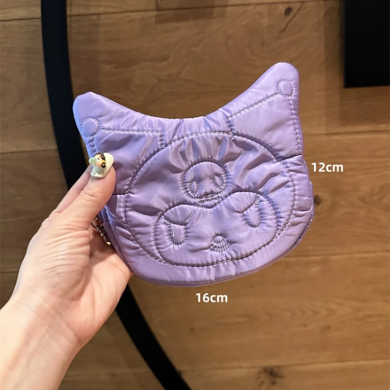

sanrio cute Japanese-style zipper makeup bag kuromi decoration wallet my melody lipstick headphone portable storage bag Cartoon