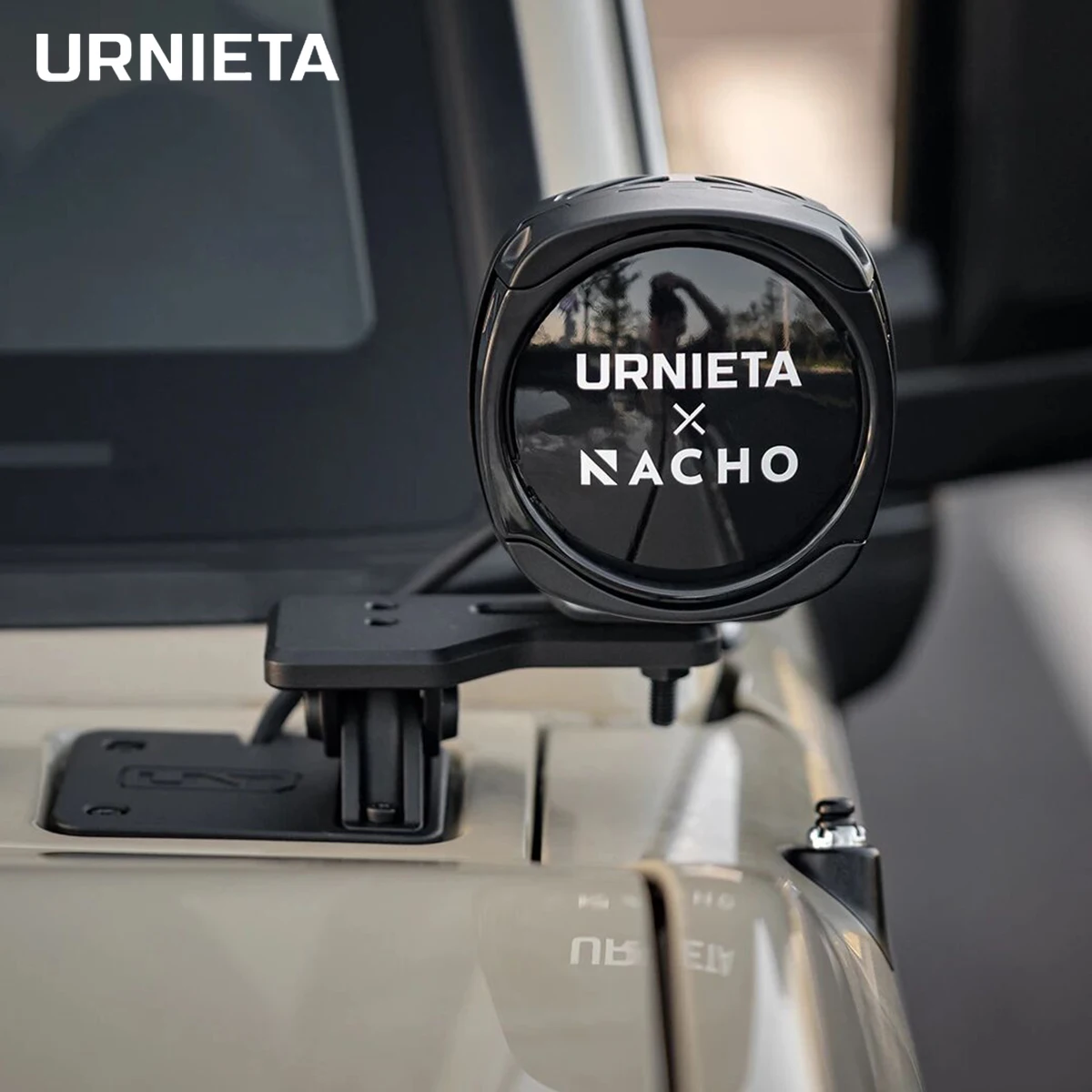 URNIETA LC70 A-Pillar Light Bracket Aluminum Alloy Off-Road Driving Light Holder for Toyota Land Cruiser 71/76/78