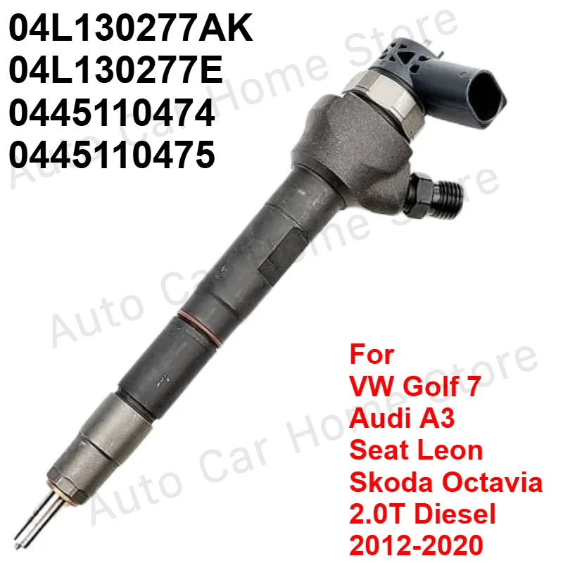 

Новый топливный инжектор для VW Golf 7, Audi A3, Leon, Octavia 2.0T Diesel 2012-2020, артикулы 0445110474, 0445110475, 04L130277AK, 04L130277E