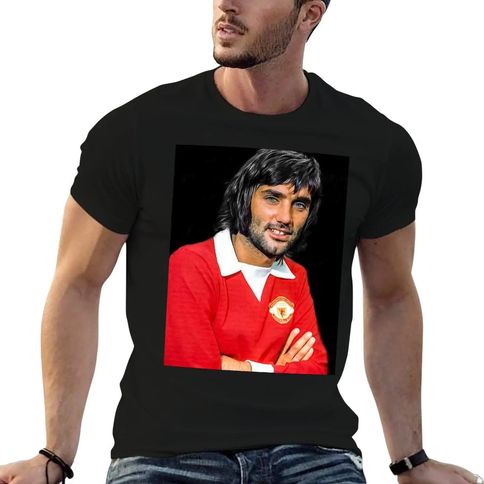 

george best art print T-Shirt man t shirts graphic t shirt man luxury man t shirt luxury T-Shirt