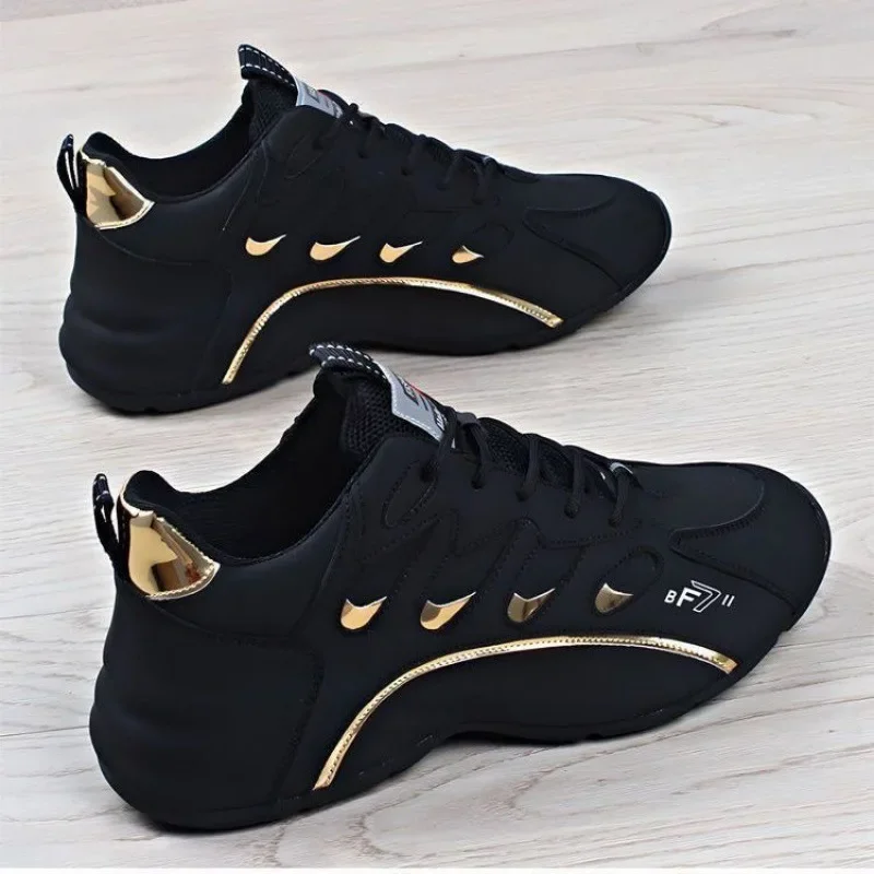 کے لیے Zapatillas de deporte de lujo para hombre, zapatos casuales de cuero de alta kvalitet, zapatos deportivos que combinan con Todo,