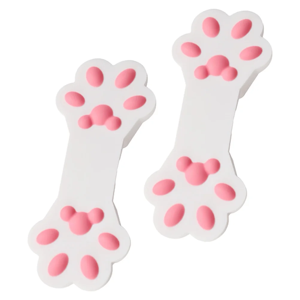 

2Pcs Silicone Cat Paw Clips Reusable Snack Bag Sealers for Chips Cookies Strong Food Sealing Kitchen Clips Chip Pouch Clip