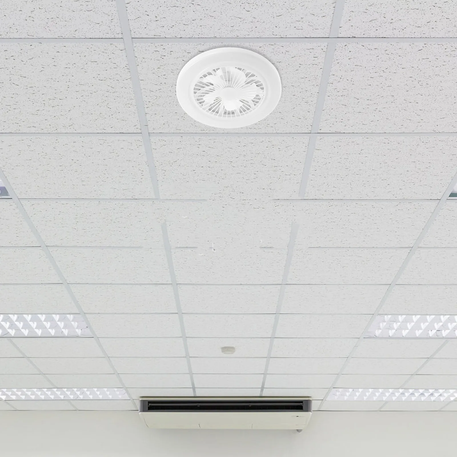 

1Set LED Fan Light Small Bedroom Ceiling Fixture Adjustable Brightness Energy Efficient E27 Socket Socket Ceiling Fan