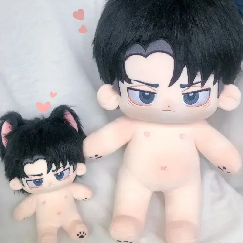Peluche de 40cm Levi Ackerman, muñecos de algodón de vestir, Anime Attack on Titan, marionetas de peluche, juguetes para niños y adultos, regalos coleccionables