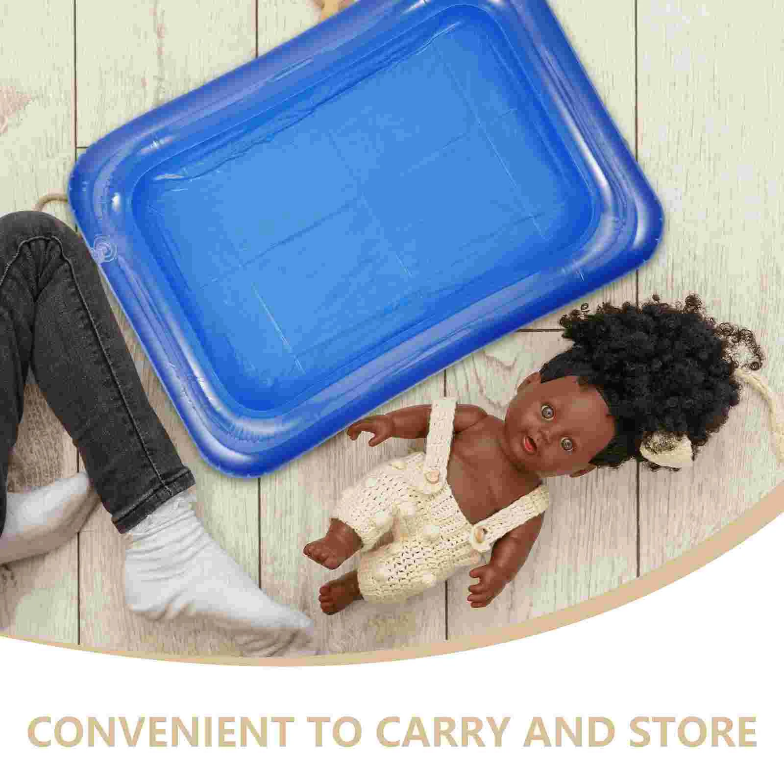 Accesorios de piscina para niñas, buffets enfriadores de alimentos, Pvc azul