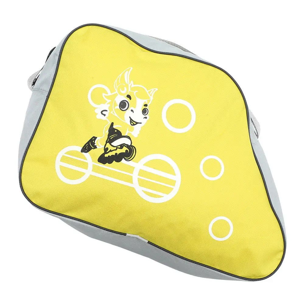 

2Pcs Roller Skates Pouch Fashion Bright Color Wear-Resist Skates Bag Portable Skating Shoes Holder Outdoor Skating Accessories