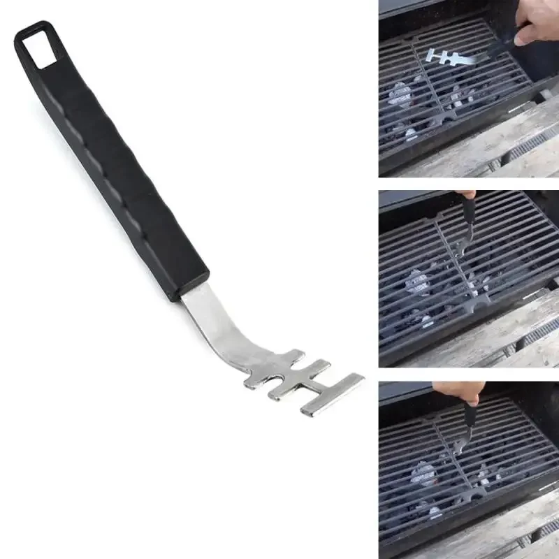 1pc Anti-Scald Grill Grate Lifter Heat-Resistant Cooking Grate Lifter Tool Grill Tools Accessories For Lifte The Grill Net BBQ