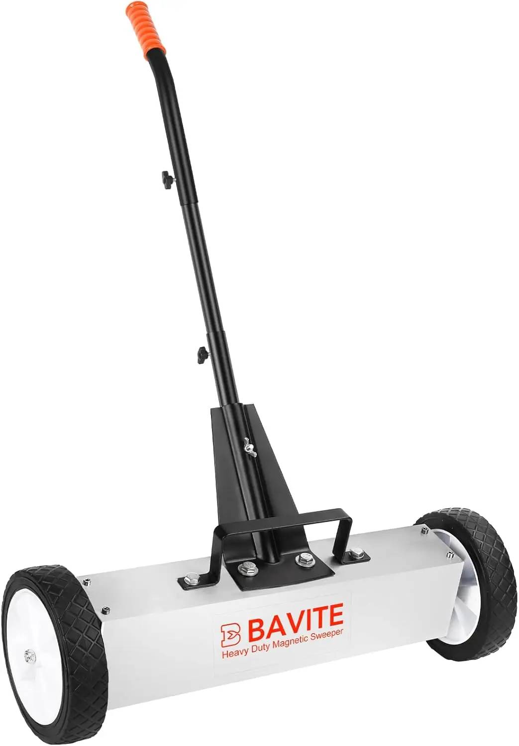 

45Lbs Magnetic Nail Sweeper, 17-Inch Telescopic Broom with Wheels & Adjustable Handle for Yard Cleanup