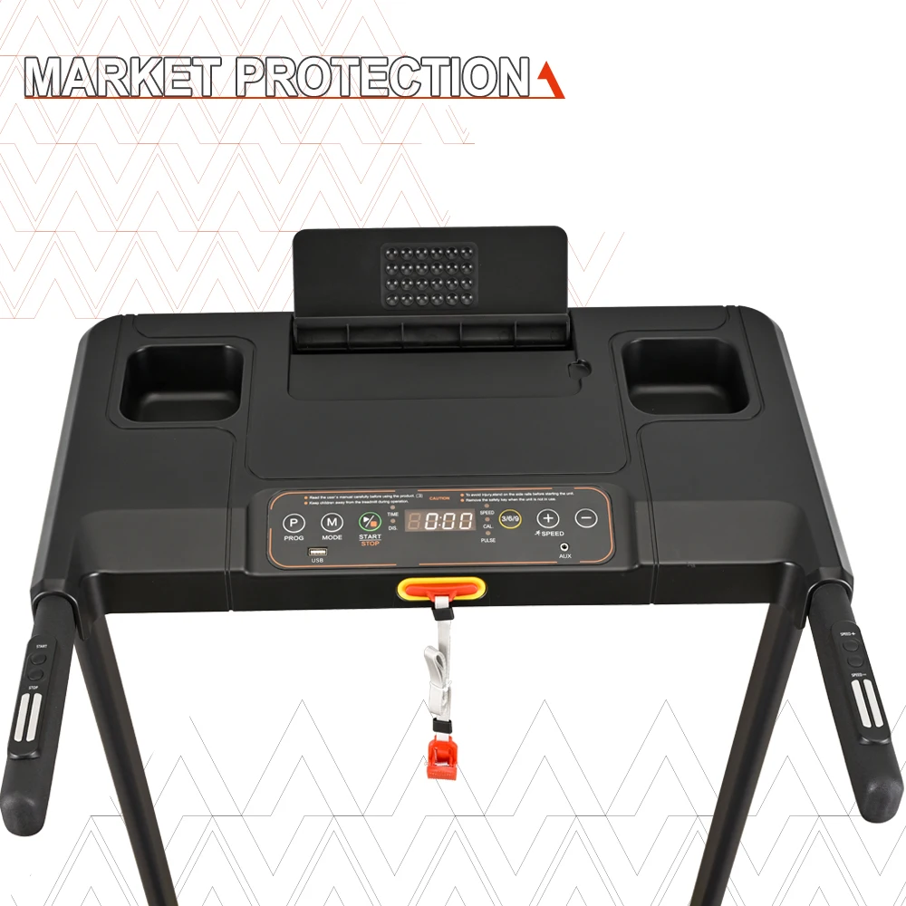 Home Sport Foldable Portable Electric Treadmill with LED Screen Manual Incline 1.5HP Motor for Home Use