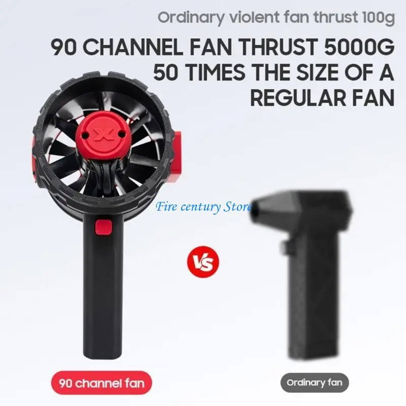 

J6PA Mini Violent Blower Jet Fan Violent Fan Powerful Fan Stepless Speed Adjustable Fan Mini Blower Air Dusters for Cleaning