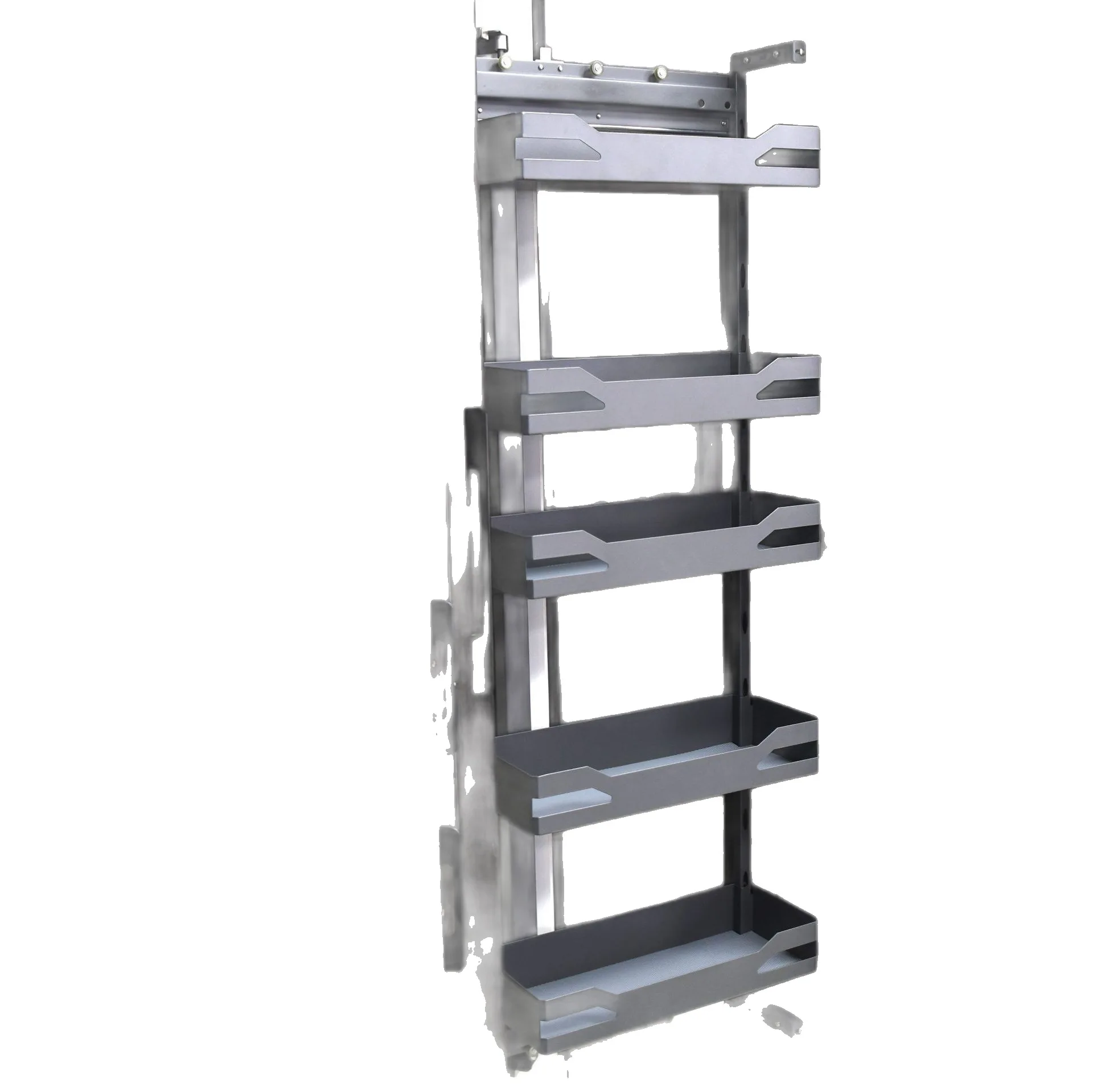 Factory Direct 2026 New side-mounted multi-layer pull basket, half-wall cabinet pull basket, drawer wardrobe storage, snack stor