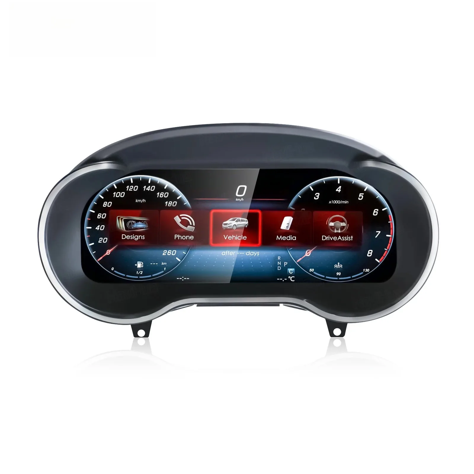 12.3 Inch Car Digital Cluster For C W205 GLC X253 2015 2019 LCD Dashboard Speedometer Virtual Cockpit Tachometer