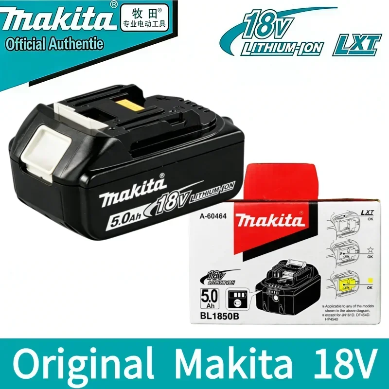 

100% original Makita 18V battery 5.0Ah rechargeable battery, Makita BL1840 BL1830B BL1830B power tool battery, 18V charger