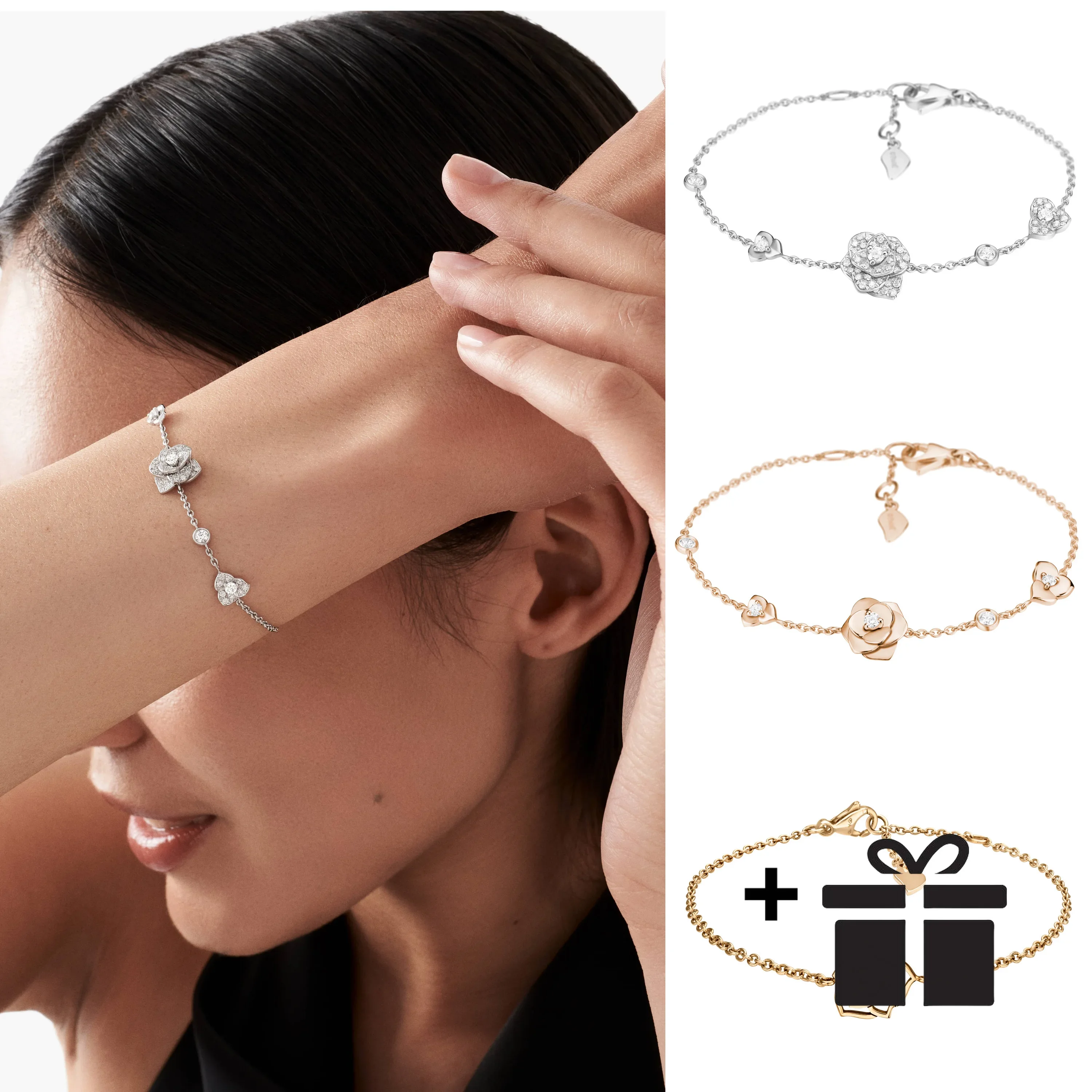 

Высококачественный, роскошный и модный браслет 2025 года с лепестками роз 18 карат, классический и элегантный аксессуар для вечеринок и работы.