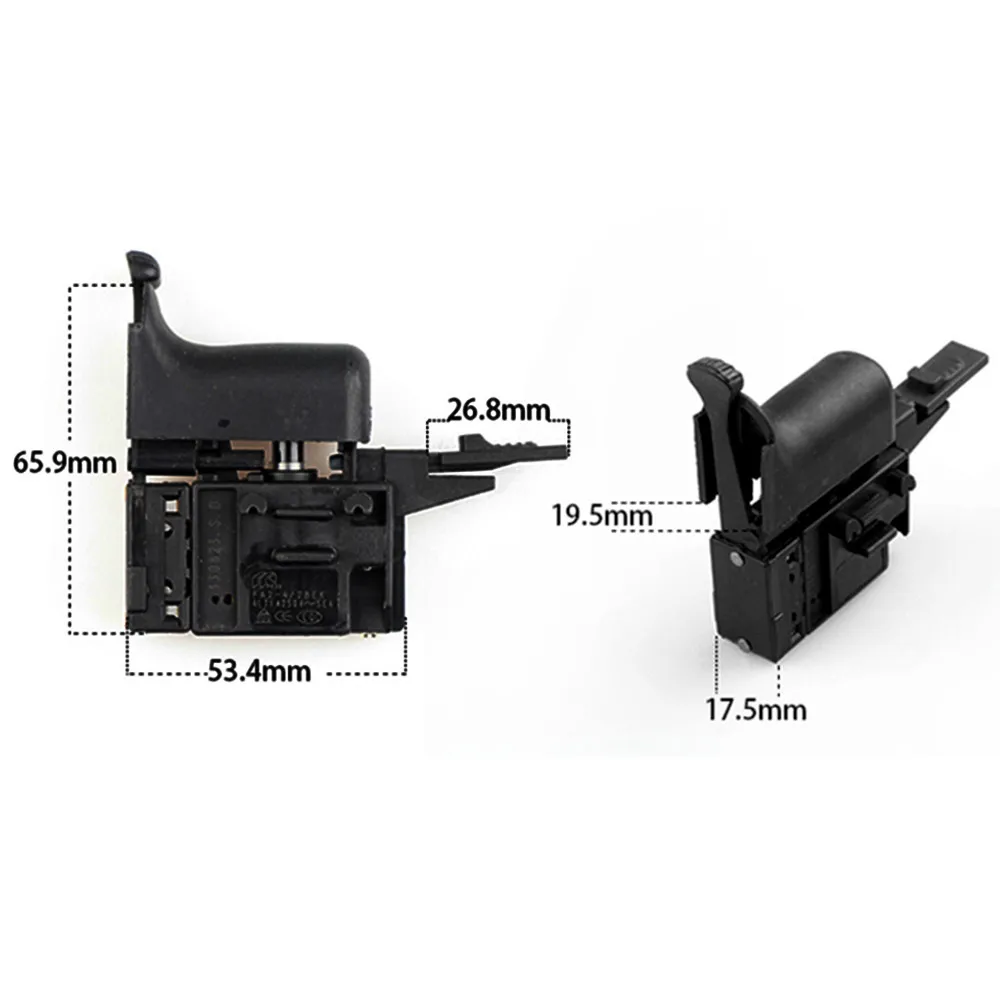 Interruptor de Repuesto para Taladro Eléctrico DW256 DW235G DW511 DW891 DW257, Compatible con Herramientas Eléctricas, Material Plástico y Metálico