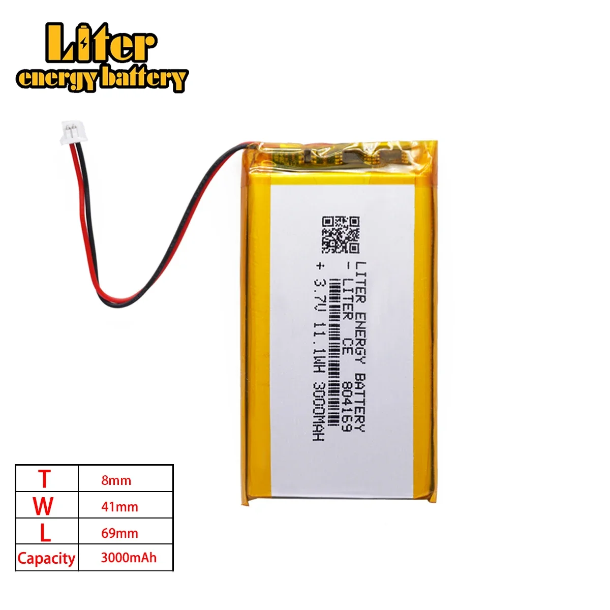 804169   Bateria litowo-polimerowa do 804066   3.7V 3000mAh Do akumulatora do konsoli z otwartym źródłem R36S do automatów do gier