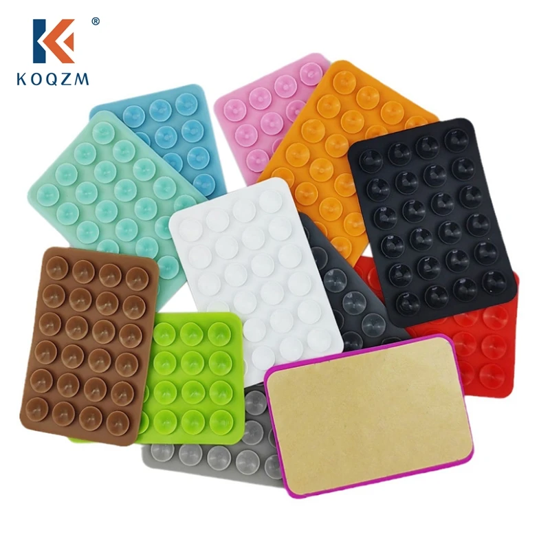 Cangkir isap silikon persegi panjang dudukan telepon tempel Mini stiker isap dudukan mobil navigasi braket dudukan ponsel Universal