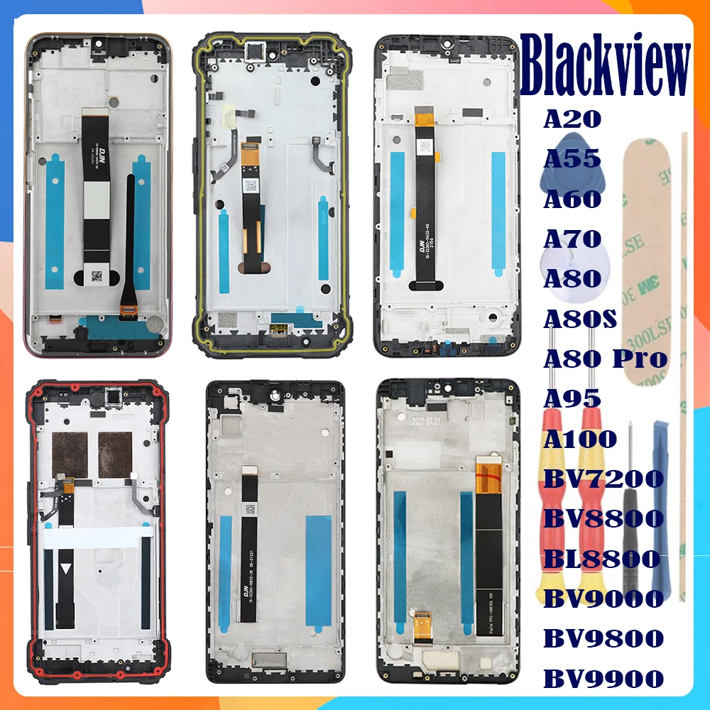 

Для Blackview A55 A60 A70 A80 A80S A80 Pro A95 A100 BV7200 BV8800 BL8800 BV9000 BV9300 BV9800 BV9900 + ЖК-дисплей + сенсорный экран + рамка