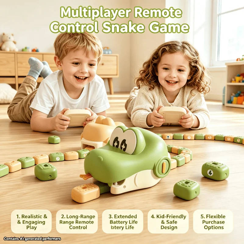 Remote Control Snake Toy Family Battle Game Parent Child Interactive Competition Educational Smart Animal Birthday Party Gifts