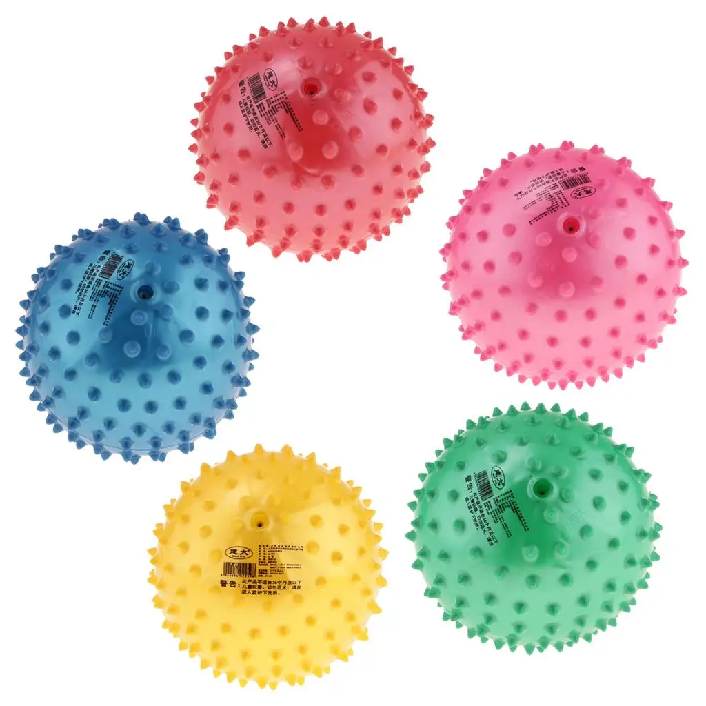 Boule de massage rebondisnoyaux Knobby pour tout-petits, jouet de fête, cadeau pour les tout-petits, 6 po