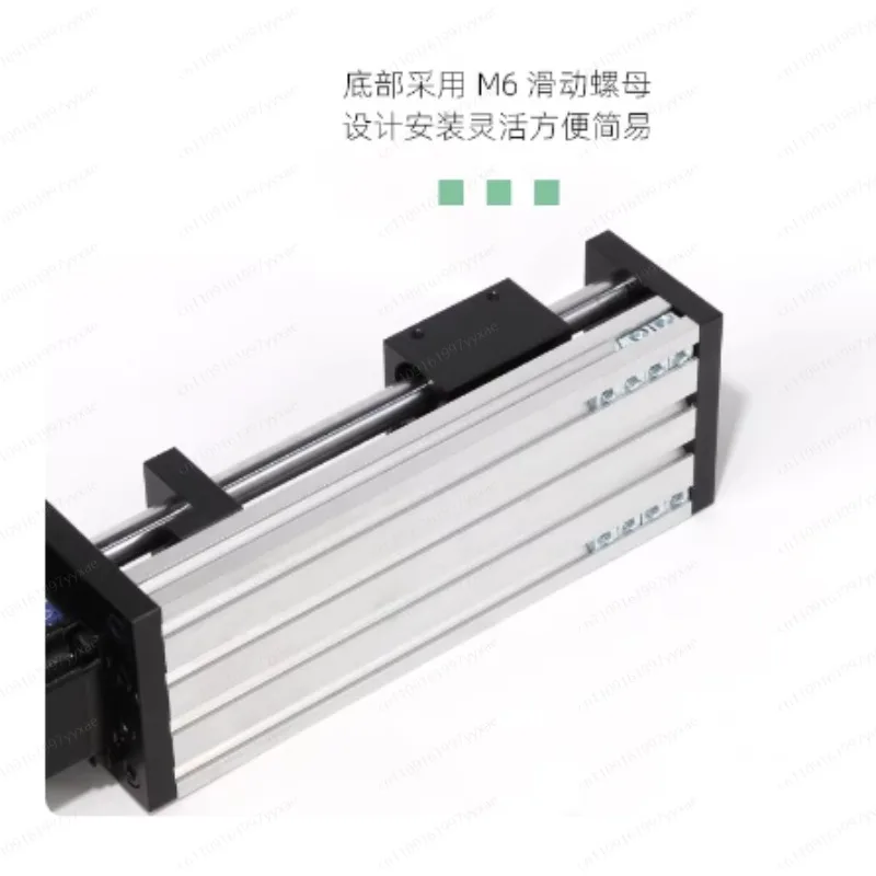 

Линейный модуль GGP с двойной оптической осью, шарико-винтовой передачей, направляющей рельсой и алюминиевым трансмиссионным слайд-столом с шаговым двигателем 57 мм