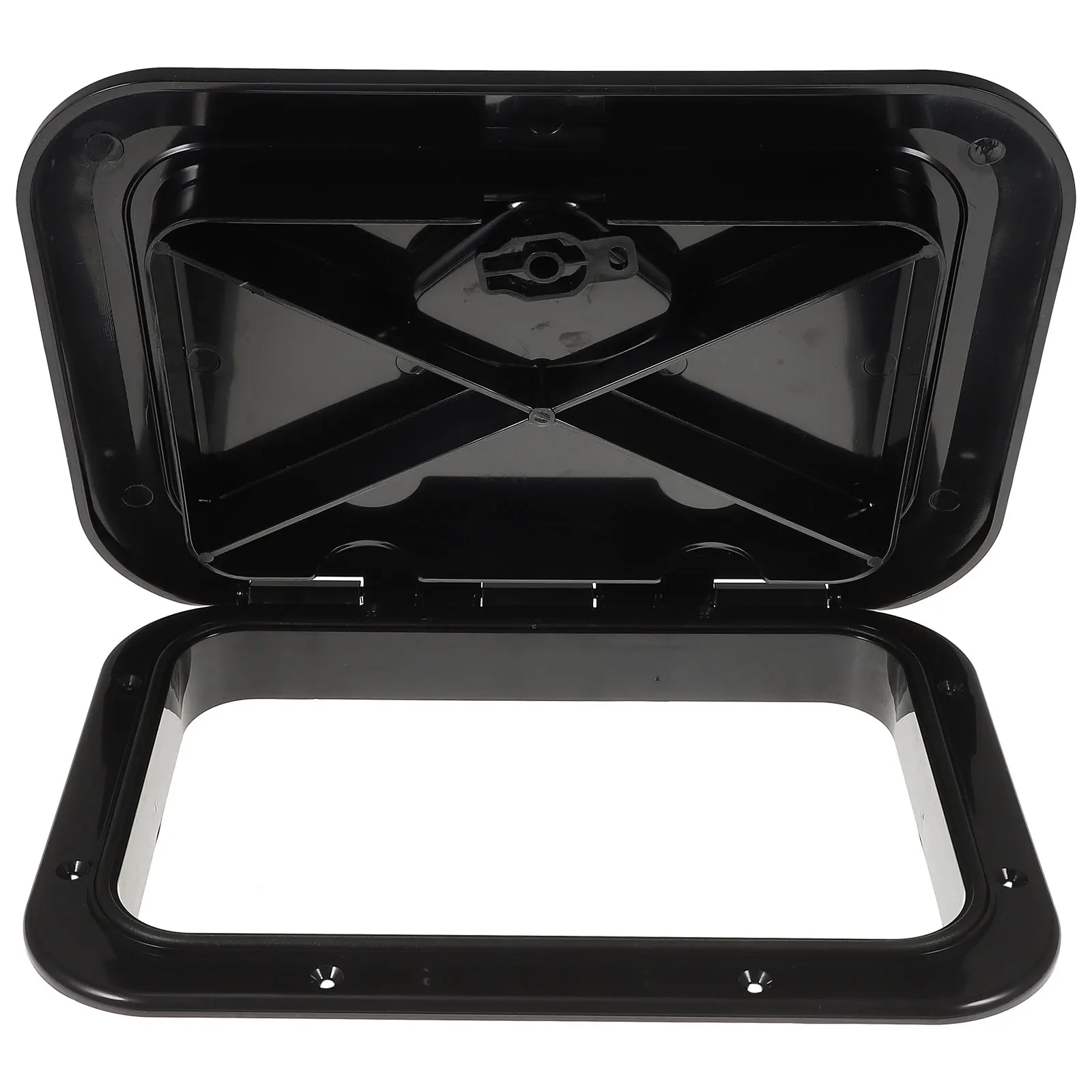 

Boat Hatch Lid Waterproof Storage Deck Console Accessory Black ABS Marine Use for Kayak Truck Accessories